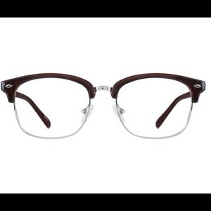 New ZENNI Blue Light Browline EYE Glasses